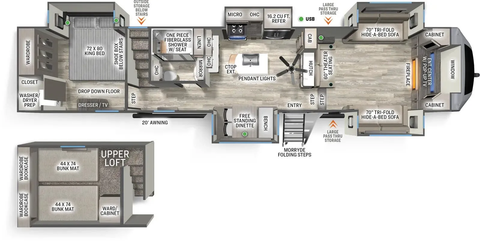 2025 Forest River Sierra 3990FL - Floor plan