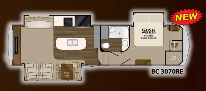 Heartland Big Country Gold Edition 3070RE floor plan