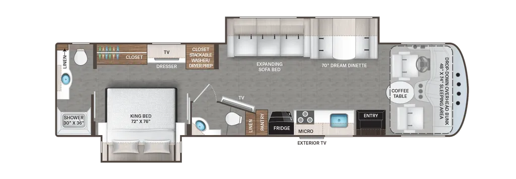 2024 Thor Motor Coach Hurricane 35M floor plan
