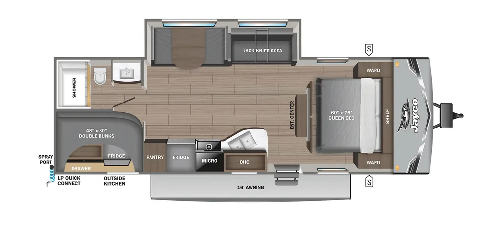 2026 Jayco Jay Flight 261BHSW floor plan