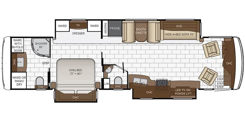 2021 Newmar Kountry Star 3709 - Floor plan