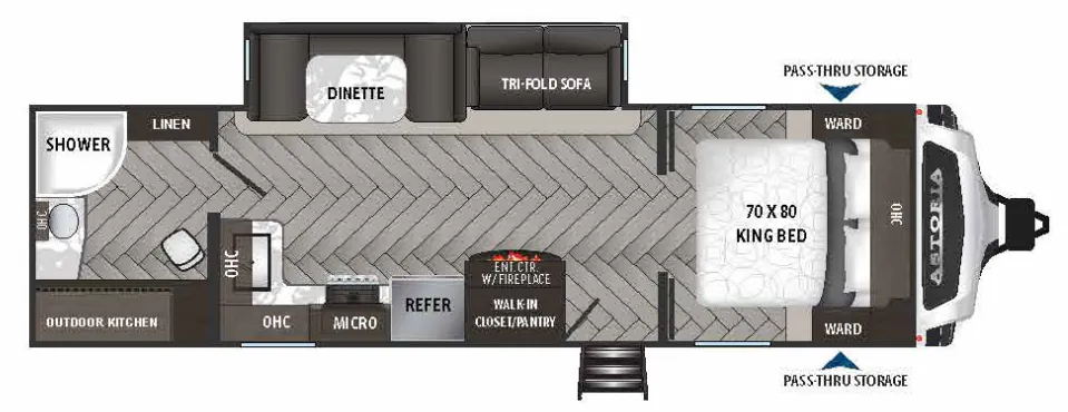 Dutchmen Astoria 2773RB floor plan