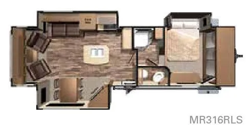 Highland Ridge Mesa Ridge MR316RLS floor plan