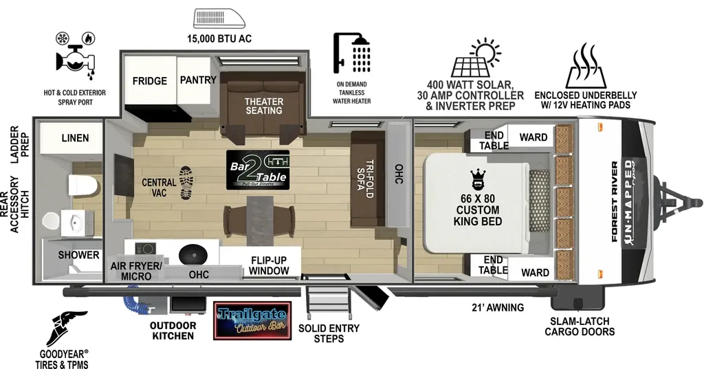 2026 Forest River R-POD 26ML floor plan