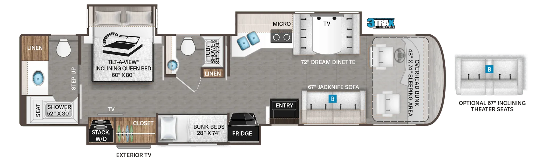 Thor Motor Coach Palazzo 37.6 floor plan