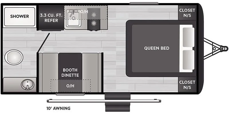 Keystone Springdale Classic Single 1700FQ floor plan