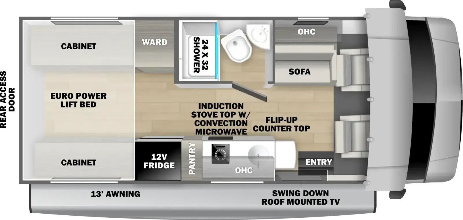 Forest River Solera 21RP floor plan