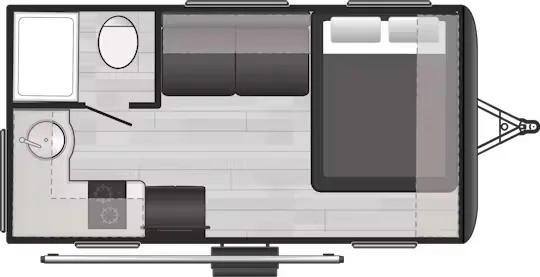 Keystone Reign 13RK floor plan