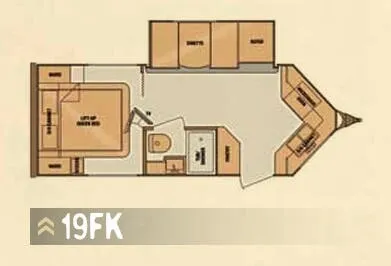 Cruiser RV ViewFinder Signature 19FK floor plan
