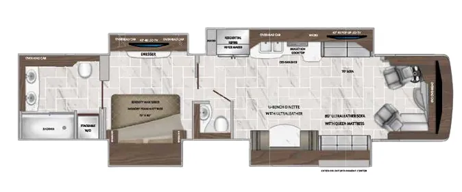 American Coach American Revolution 42V floor plan