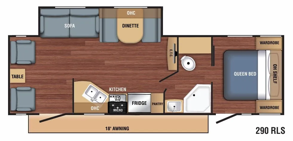 Braxton Creek BX 290RLSA floor plan