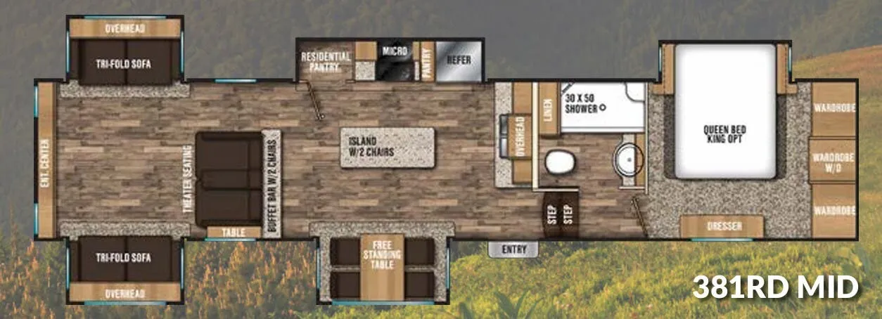 Coachmen Chaparral 381RD floor plan