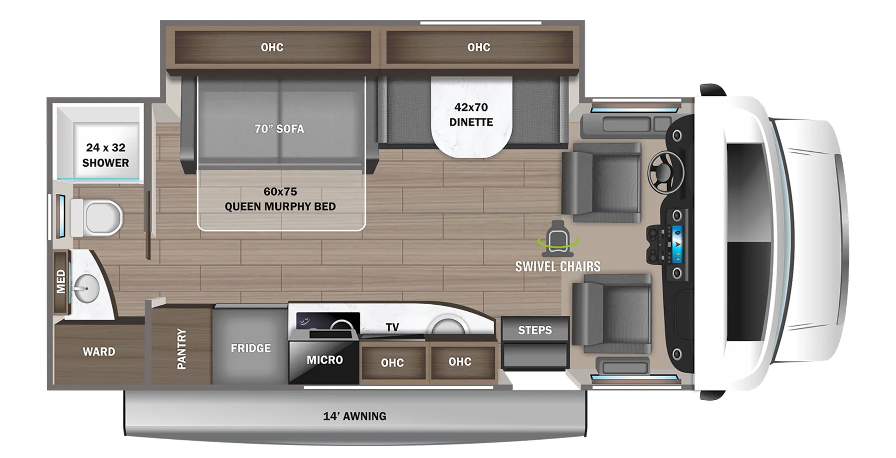Jayco Melbourne Prestige 24RP floor plan