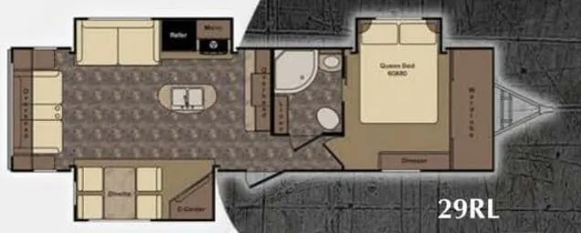 CrossRoads Sunset Trail Grand Reserve 29RL floor plan