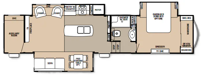 Forest River Cedar Creek 36MDX floor plan