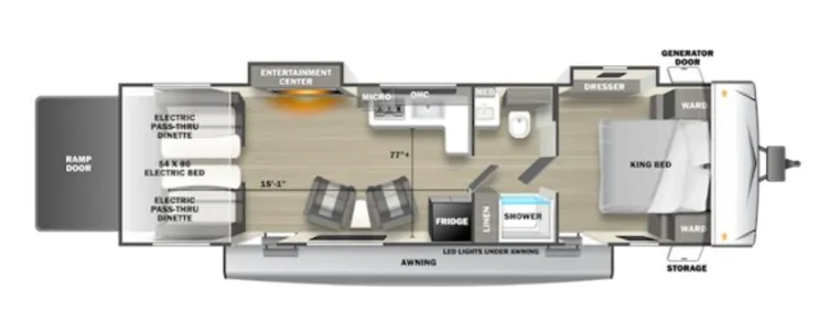 Forest River Shockwave 2600 floor plan