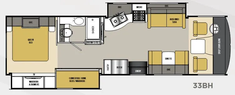 Coachmen Pursuit 33BH floor plan