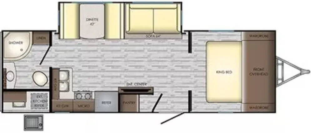 2019 CrossRoads Sunset Trail 253RB - Floor plan