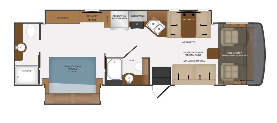 Fleetwood Flair 32S floor plan