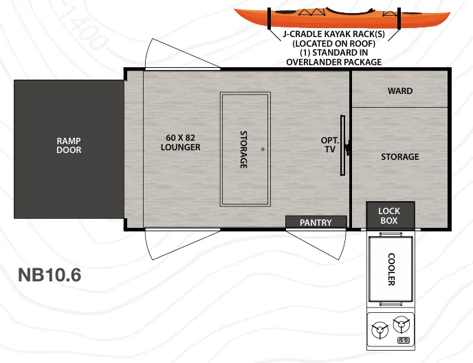 Forest River No Boundaries NB10.6 floor plan