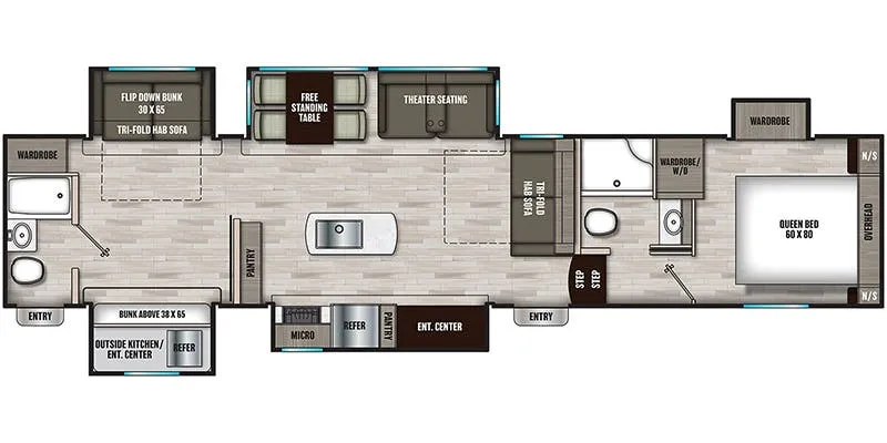 Shasta Phoenix 367BH floor plan