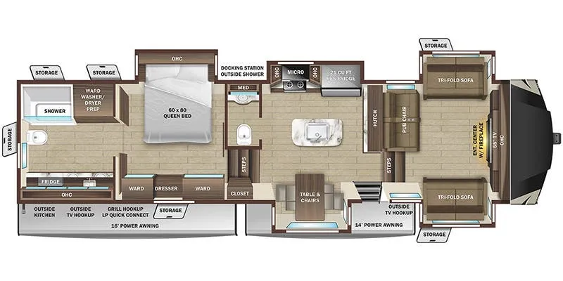 Highland Ridge Mesa Ridge 373RBS floor plan