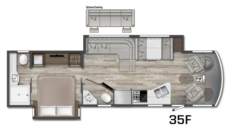 Winnebago Adventurer 35F floor plan