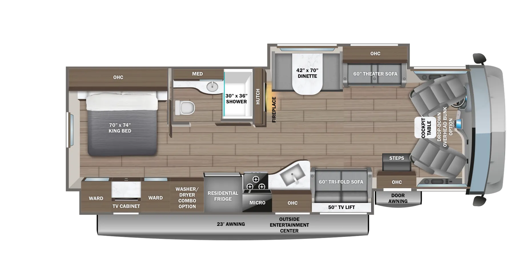 2027 Jayco Precept 34G - Floor plan