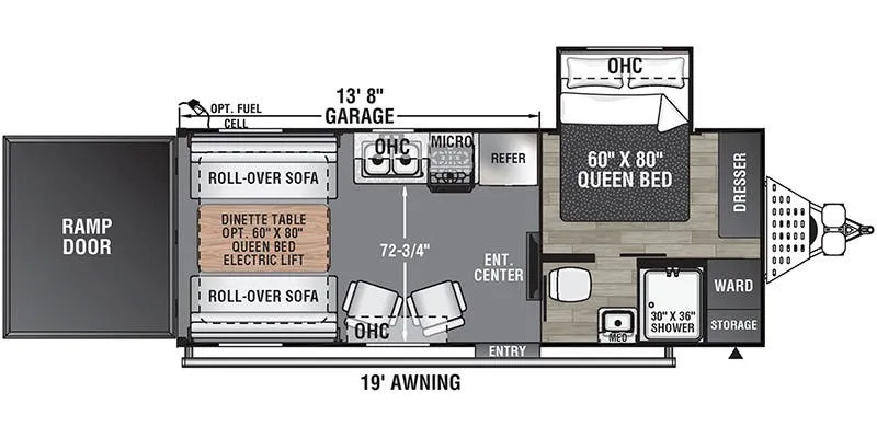Coachmen Adrenaline 21LT floor plan