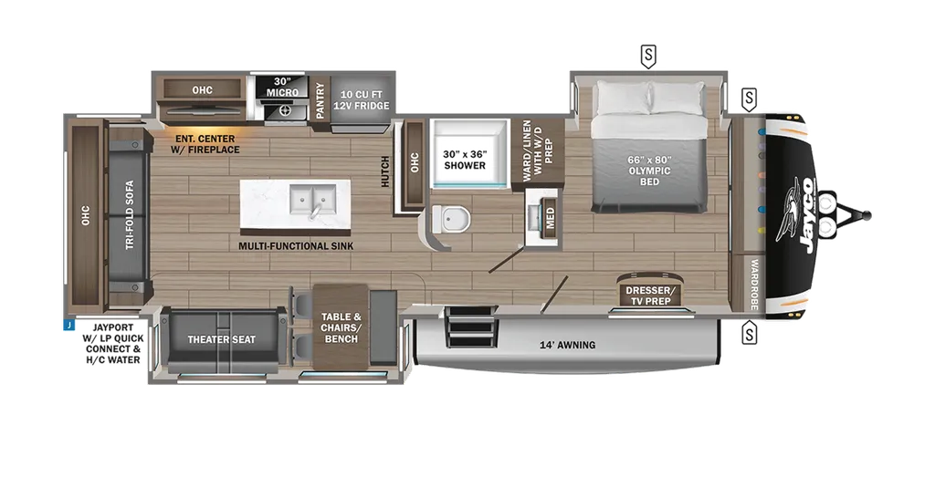 2026 Jayco Eagle HT 294CKBS floor plan