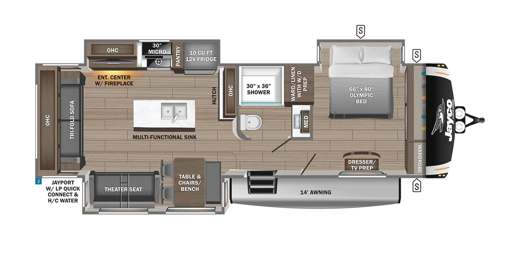 2026 Jayco Eagle HT 294CKBS - Floor plan