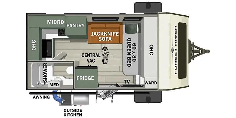 2025 Forest River No Boundaries 18 Series NB18.0 floor plan