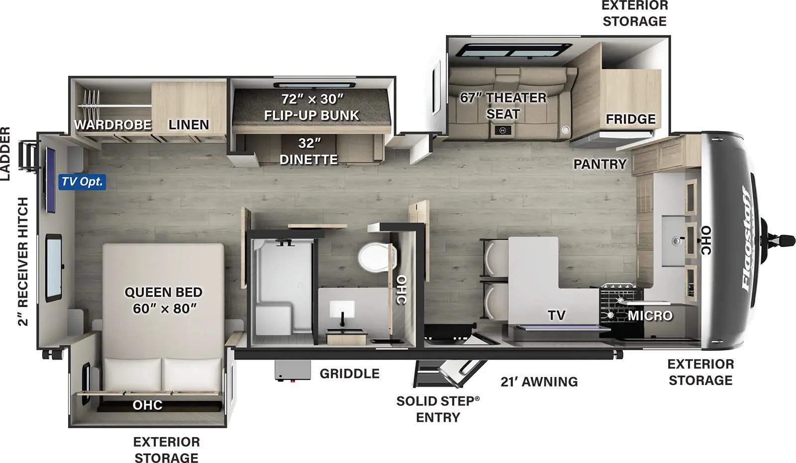 Forest River Flagstaff Classic 826BHS floor plan
