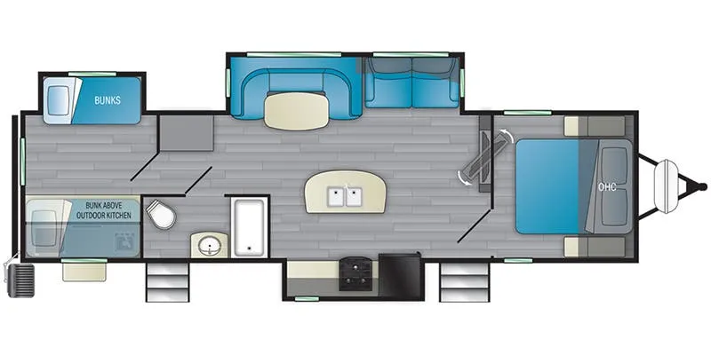 Heartland Mallard M33 floor plan