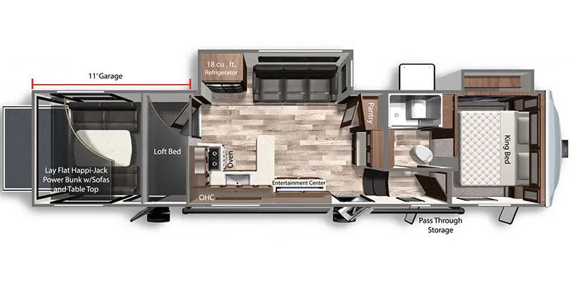 Dutchmen Voltage Triton 3521 floor plan