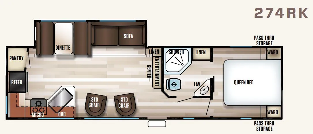 Forest River Cherokee Patriot Edition 274RK floor plan