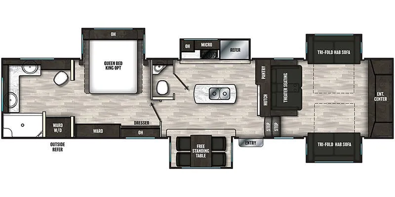 2024 Coachmen Brookstone 344FL - Floor plan