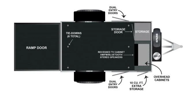 Encore RV ROG 10MC floor plan