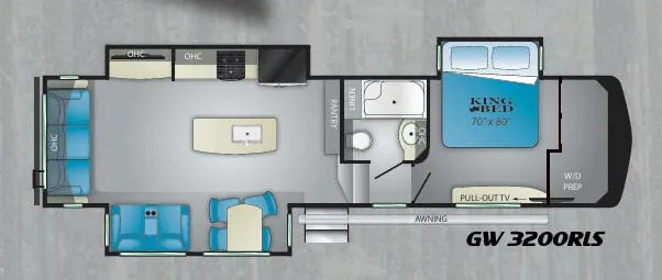 Heartland Gateway 3200 RLS floor plan