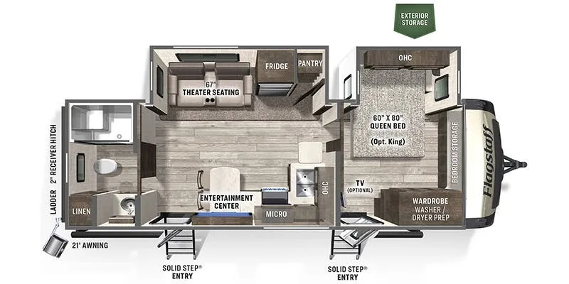 2022 Forest River Flagstaff Classic 826RBS floor plan