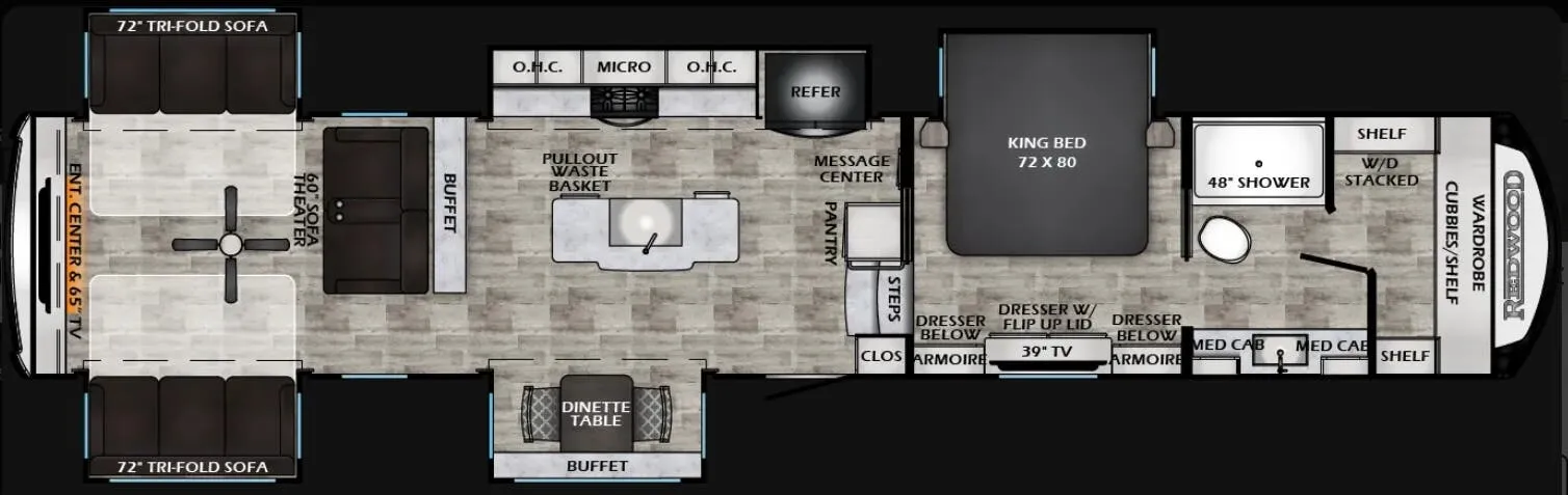 CrossRoads Redwood 415RD floor plan