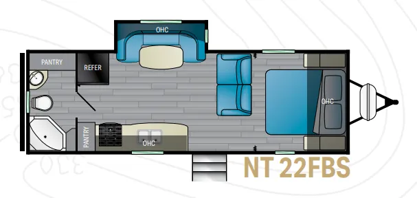 Heartland North Trail 22FBS floor plan