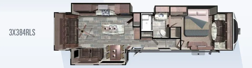 Highland Ridge Open Range 3X 3X384RLS floor plan