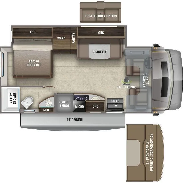 Entegra Coach Qwest 24L floor plan