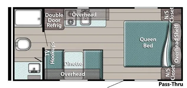 Gulf Stream Trailmaster Lite Super Lite 189DD floor plan