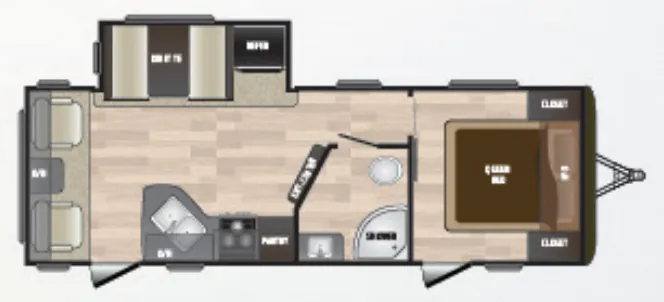 Keystone Hideout LHS 272LHS floor plan