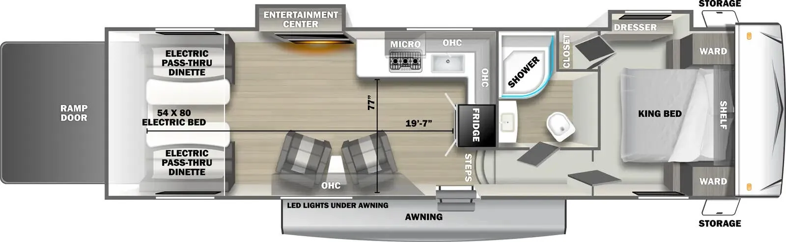Forest River Stealth 3300SLT floor plan