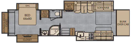 Renegade RV Classic 45CRS floor plan