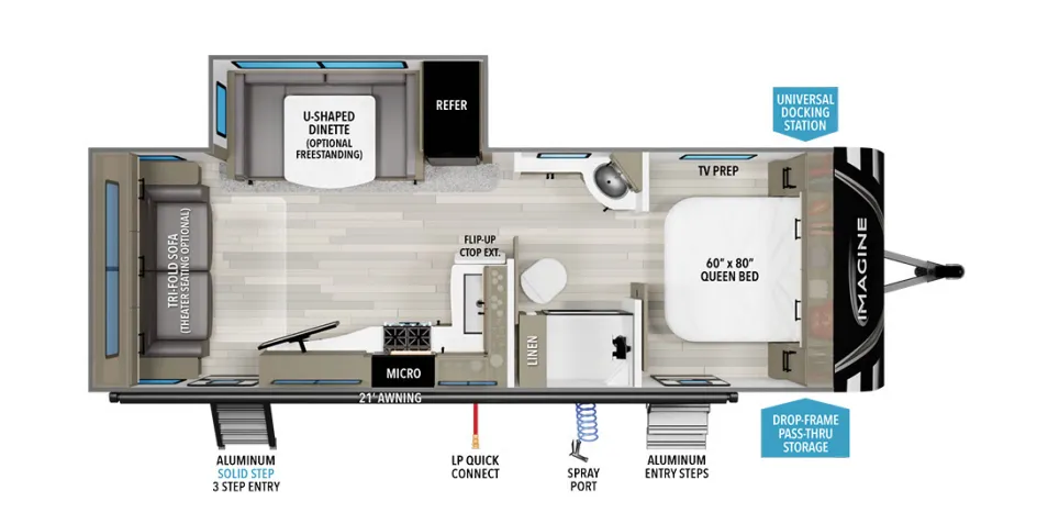 2024 Grand Design Imagine 2500RL - Floor plan