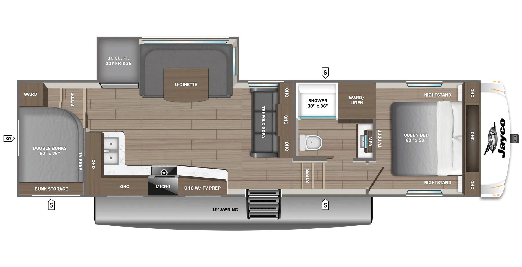 2027 Jayco Eagle SLE 28BHU - Floor plan